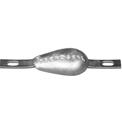  ANODE HALF-EGG SHAPED ZINC BOLT-ON