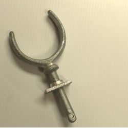 Rowlocks galvanised cast iron, pair with plates, 3/8" and 1/2"