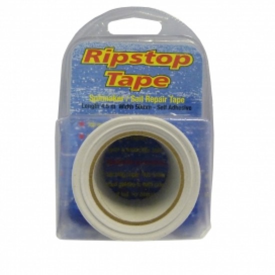 4.5M X 50MM - Whiteripstop Spinnaker/Sail Repair Tape