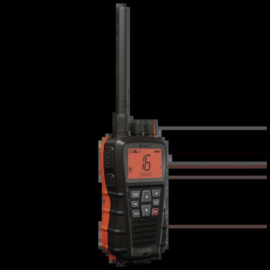 Cobra Bulebond 350 Handheld VHF Marine Radio