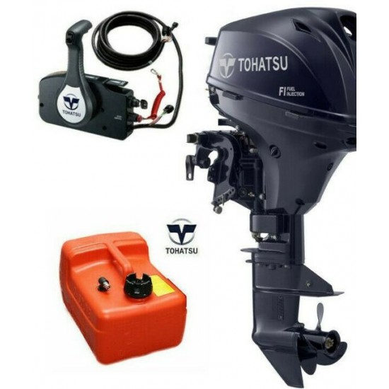 Tohatsu 15HP electric start, remote steer and Power Tilt, Short or Long Shaft