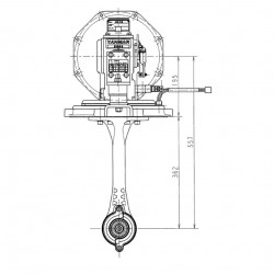 Yanmar Sail Drive SD25 for 1GM10, 2YM15, 3YM20, and 3YM30AE