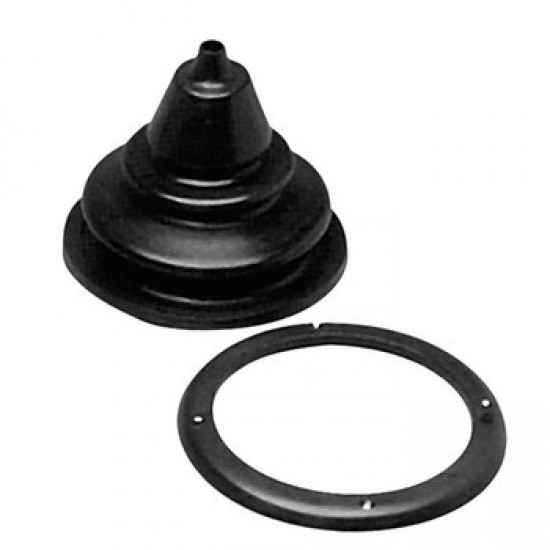 Cable Boot with Screwed Ring plate, Ø105mm, cut out Ø120mm Black