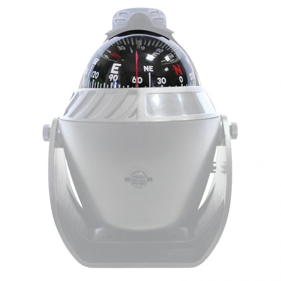 Compass, White, with LED Light