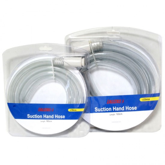 Syphon hose, Manual Suction, Ø25mm x 160cm, White