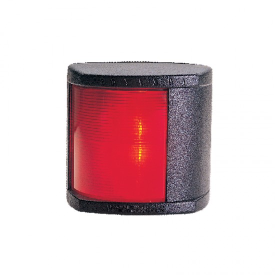 Navigation light port red, Classic 20, 112.5° (black housing)