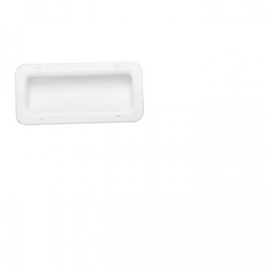 Handle-Sun glasses holder recessed - Rect.175x85mm, White 