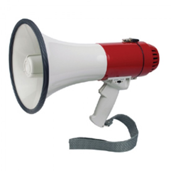 Megaphone w/ Siren, 20W, 400m