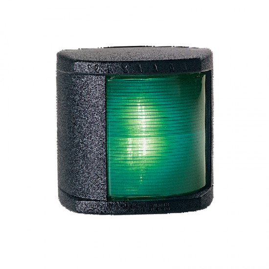 Navigation light Starboard Green, Classic 20, 112.5° (black housing)