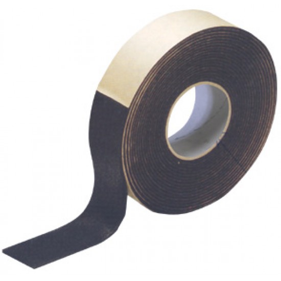 Vinyl Foam Thermal & Sound Insulating Tape, 25mm x 5m, black