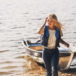 Linder Fishing 410, including 8.5' Oars