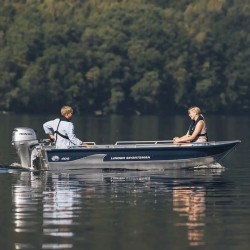 Linder Sportsman 400 Demo Boat Package, inc. Suzuki 20HP Engine and Trailer