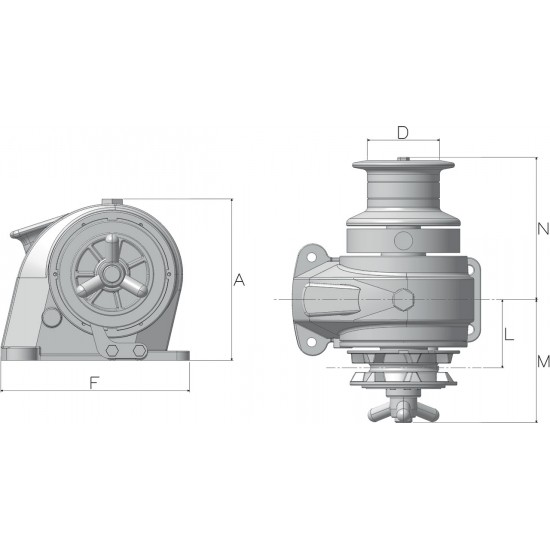 Windlass Royal Horizontal Windlass Manual With Drum