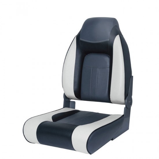 Boat Seat Premium Designer High Back Seat grey/charcoal/Black