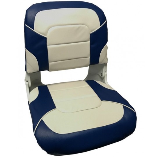 Boat Seat High Back All weather for fisherman, White/Charcoal Boat Seat High Back All weather for fisherman, White/Charcoal