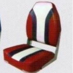 Boat Seat High back Rainbow Seat Charcoal/Red/White
