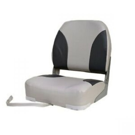 Boat Seat Deluxe Low Back folding White