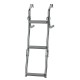 Boarding Ladder, Foldable for narrow transom, Inox 316, 2+1