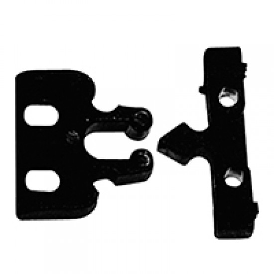 Door Fastener, Plastic, 22x32, Black