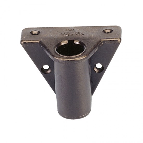 Oarlock Socket, Side mount, Polyamide, Black