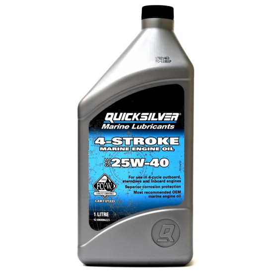 Quicksilver 4 Stroke 25W-40 SAE, 1ltr