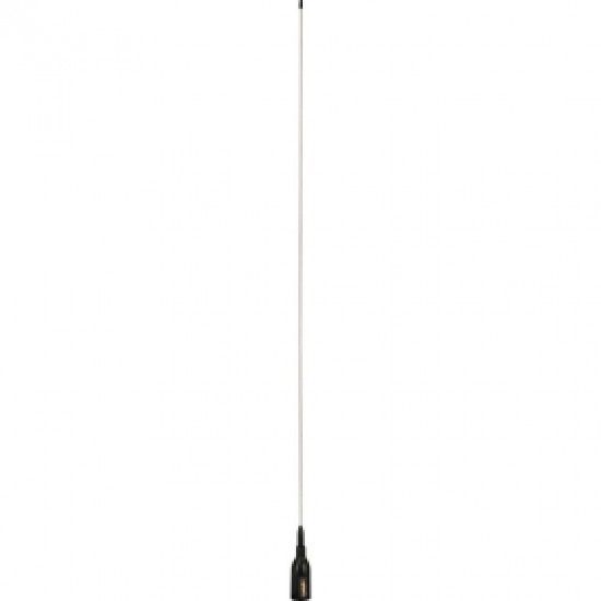 Supergain Crow - 860Mm Universal Vhf Antenna - S/S Whip - 3Db 20M Cable With Bracket