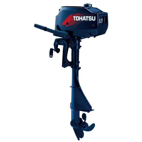 Tohatsu M3.5B2 2-stroke is available in Standard or Long Shaft