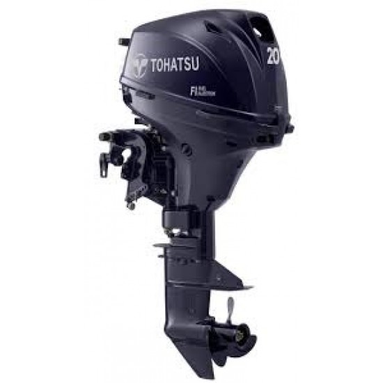 Tohatsu 20HP with electric start, Remote steer and Power Tilt, Standard / Long Shaft