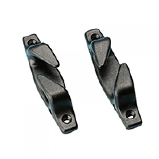 Fairlead Handed Polyamide, Pair Left + Right, 110x20mm, Black