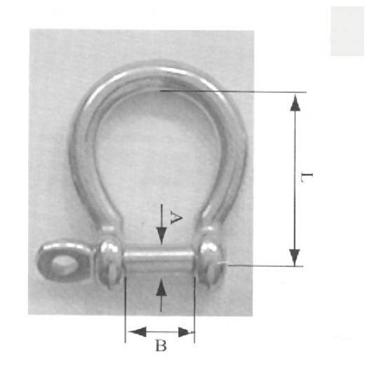 Anchor shackle galvanised 5mm to 16mm