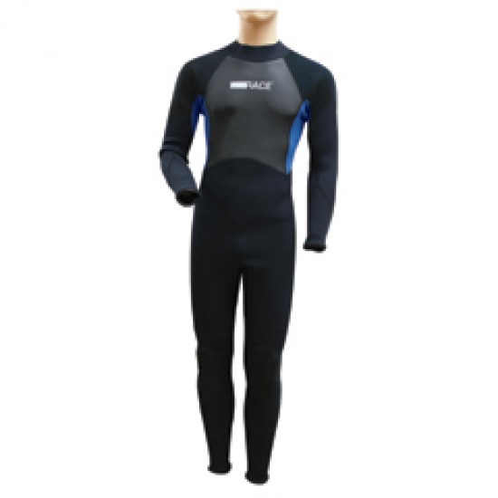 Wetsuit full length neoprene 3:2mm , Black - S